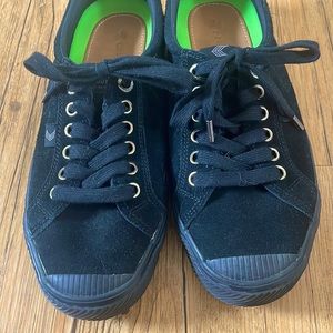Cariuma black suede sneakers